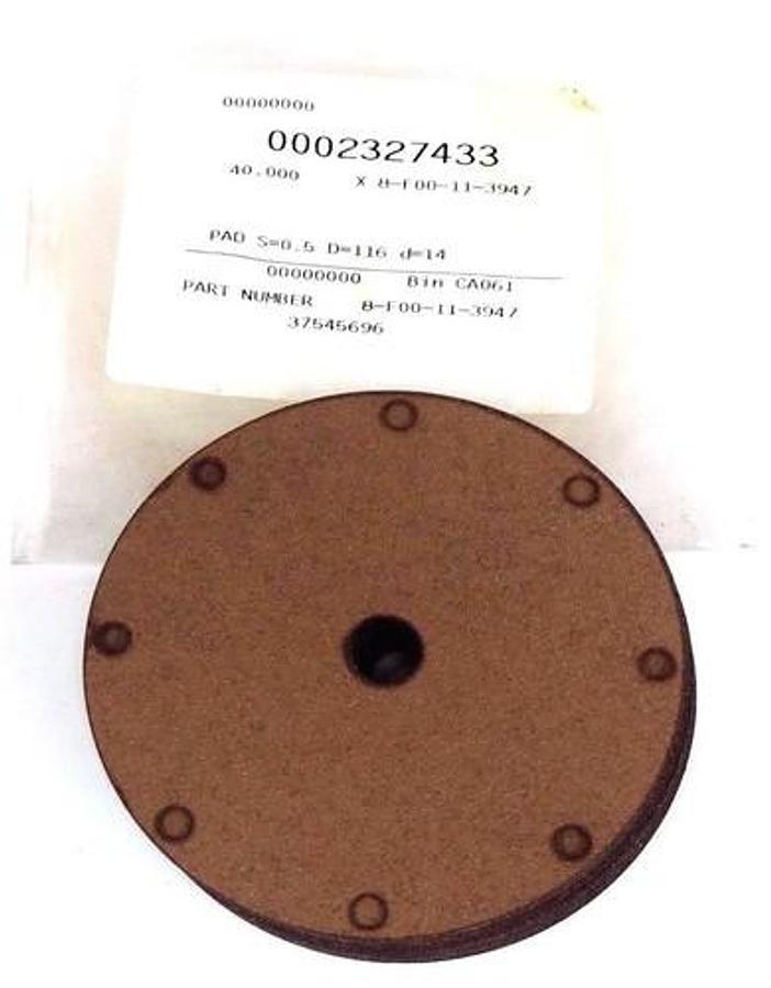 Used LOT OF 23 KRONES 1-018-32-006-0 PADS 8F00113947, S=0.5 D=116 D=14
