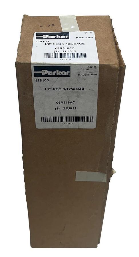 PARKER 06R318AC / 21U812 / 118100 REGULATOR 1/2'' REG NO GAUGE OEM NSMP *READ