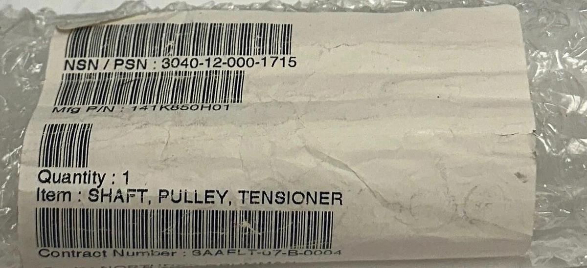 NORTHROP GRUMMAN 141K850H01 / 3040-12-000-1715 PULLEY SHAFT TENSIONER NSNP