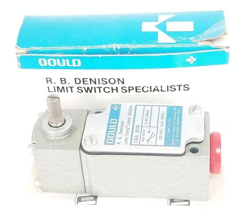 Used NIB GOULD R.B. DENISON CGA-JK08 LIMIT SWITCH 120VDC, 0.5A, 10VA, CGAJK08