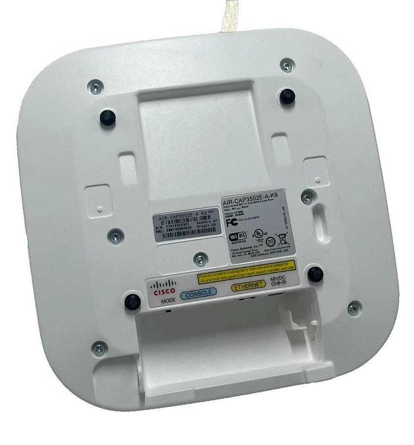 Used CISCO AIR-CAP3502E-A-K9 AIRONET 3502E DUAL-BAND WIRELESS ACCESS POINT