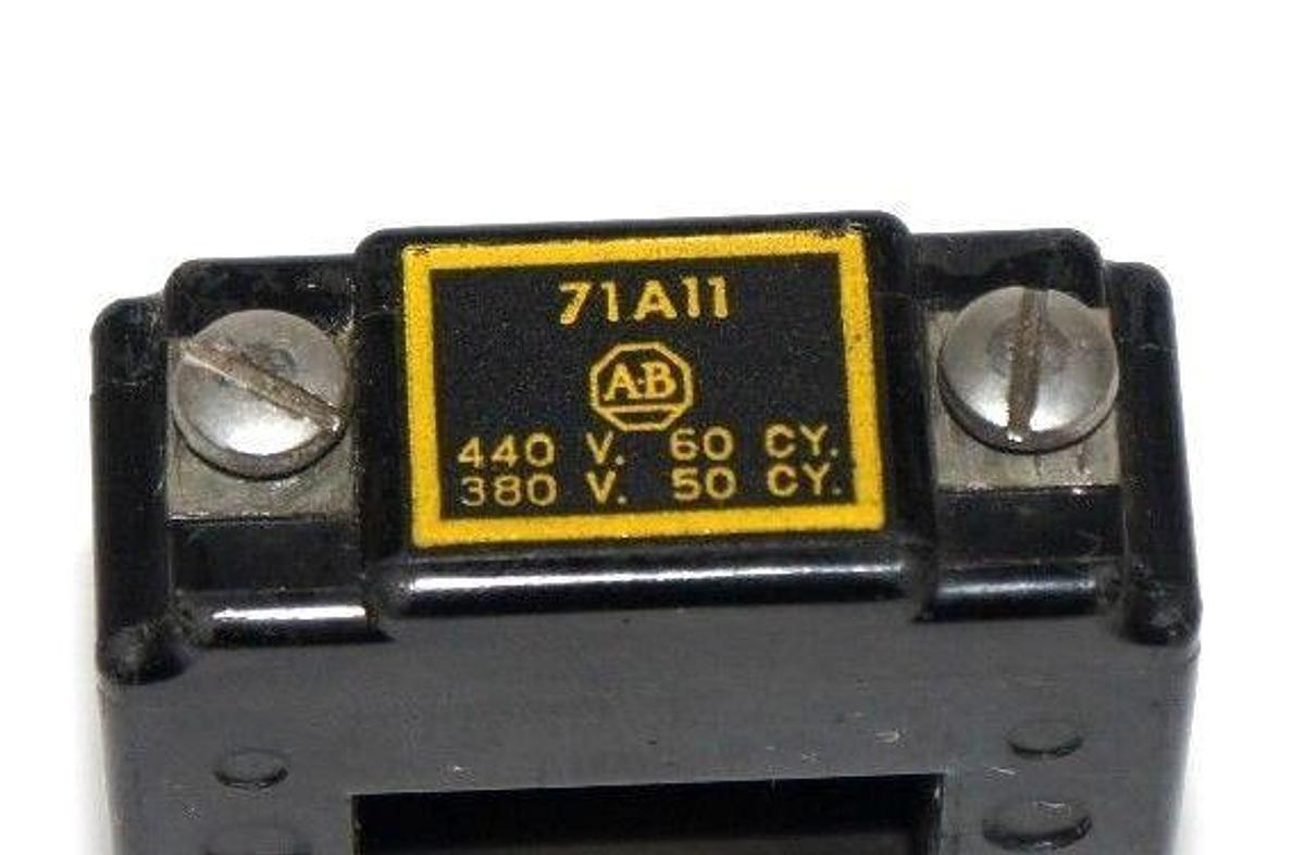 Used ALLEN BRADLEY 71A11 STARTER COIL 380-440 V, 50/60 HZ, 71-A11