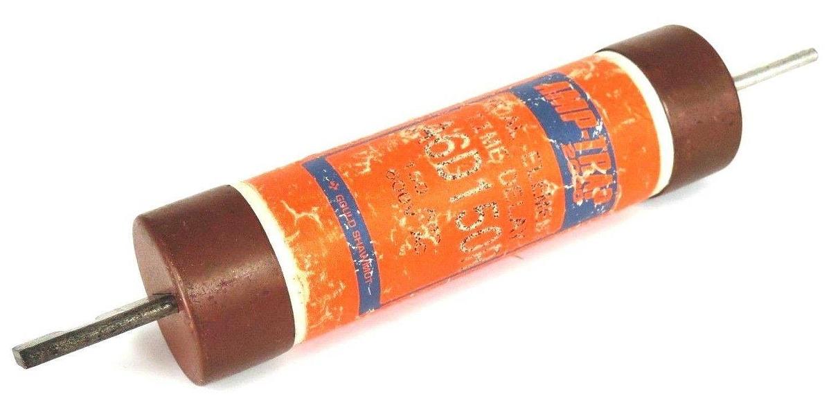 Used GOULD SHAWMUT A6D150R AMP-TRAP 2000 DUAL ELEMENT TIME DELAY FUSE 150AMP 600VAC