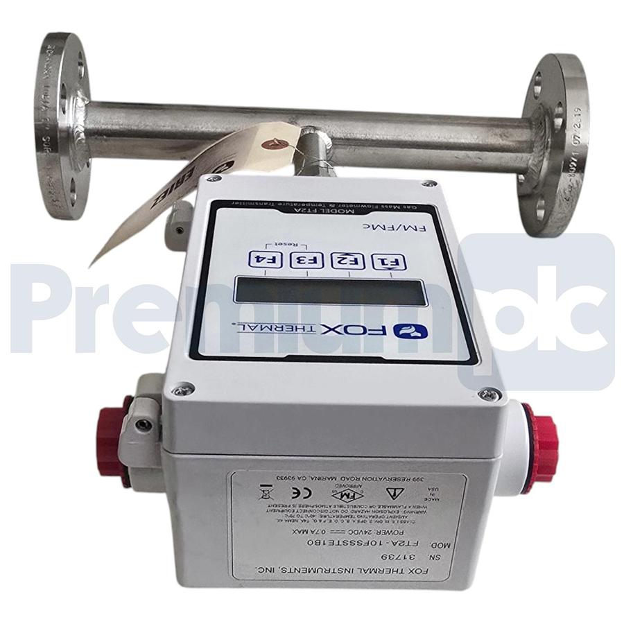 Used Fox Thermal FT2A Inline Thermal Gas Mass Flow Meter FT2A-10F-SS-ST-E1-B0 NSNP
