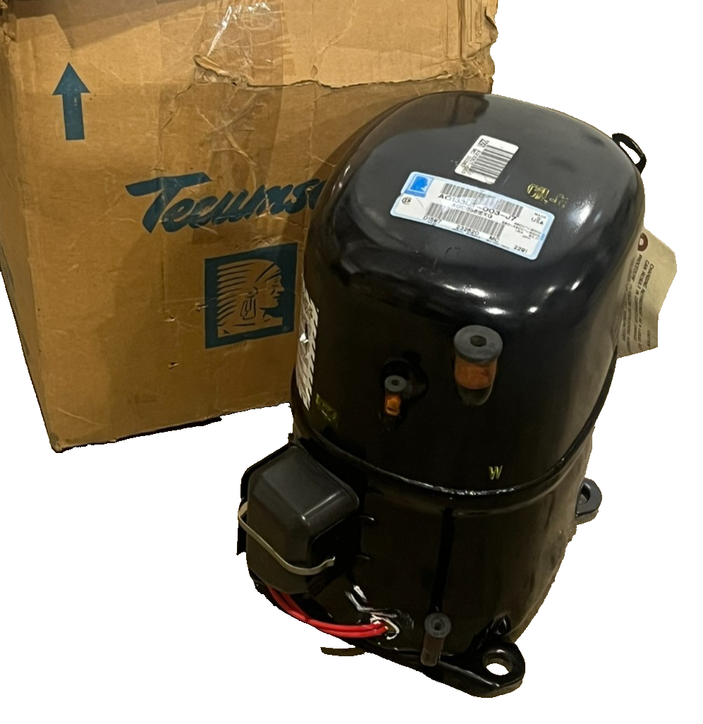 Used TECUMSEH AG133UT-003-J7 Hermetic Compressor R-404A 13300 BTU 208/230V AG133UT