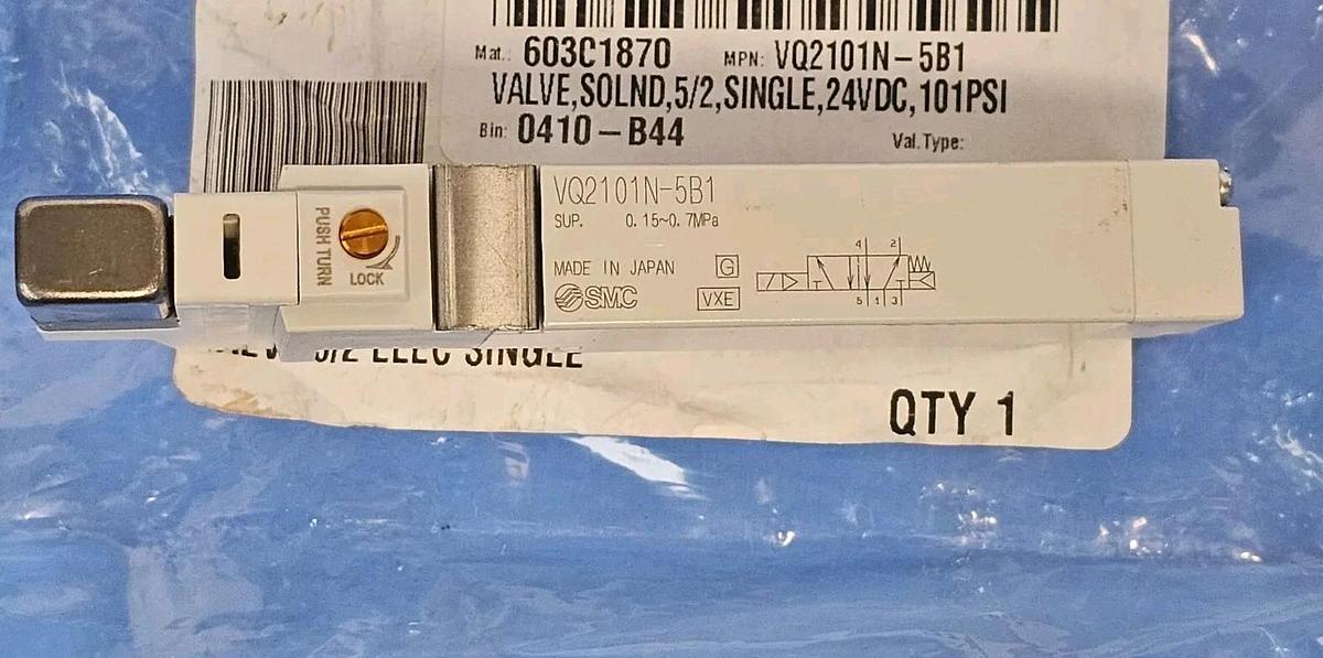 NEW SMC VQ2101N-5B1 SOLENOID VALVE VQ2101N5B1 0.5~0.7MPa