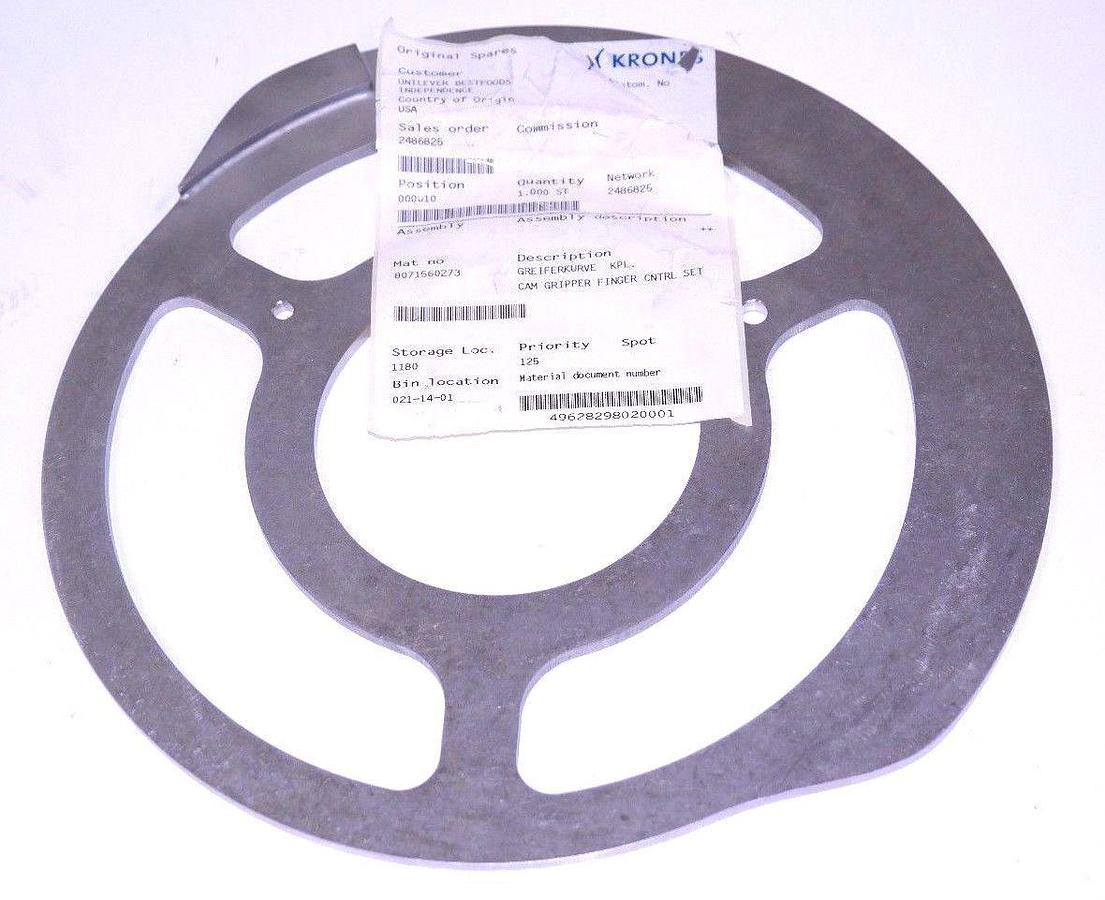 Used NEW KRONES 8071560273 GRIPPER CAM FINGER CONTROL SET