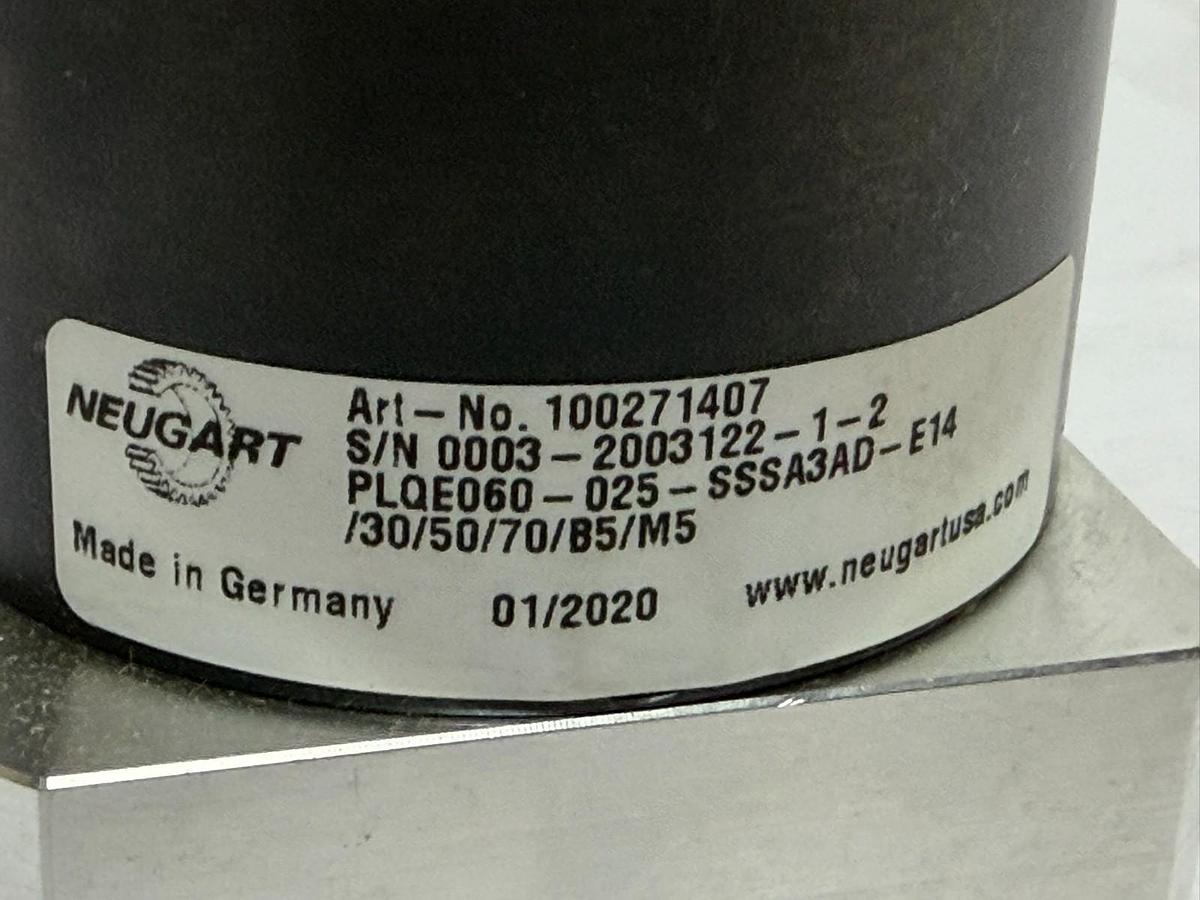 Used Neugart PLQE060-025-SSSA3AD-E14 Planetary Gearbox 25:1 Ratio - New Surplus