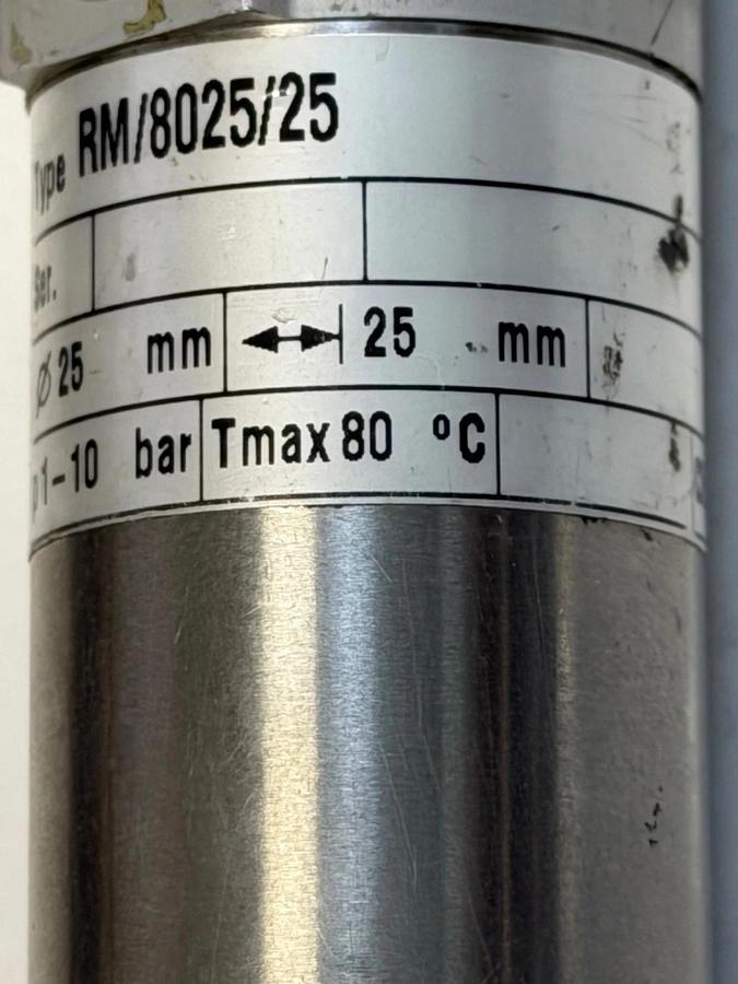 Used MARTONAIR TRM/8025/25 CYLINDER 25mm STROKE