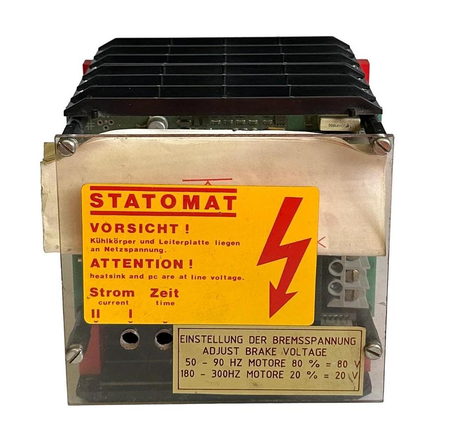 Used AER STATOMAT BREMSGERAT B2345/25 / B234525 BRAKE UNIT 200A 600VAC OPERATING VOLT