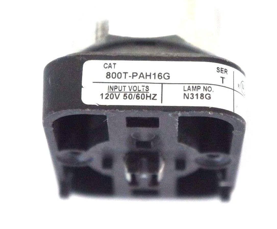 Used ALLEN BRADLEY 800T-PAH16G ILLUMINATED PUSH BUTTON SER. T, 120V, 50/60HZ