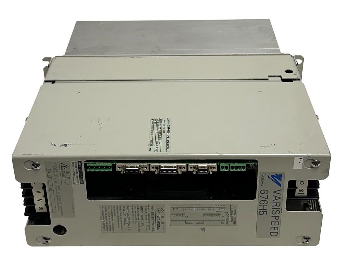 Used YASKAWA ELECTRIC CIMR-H5D45P5 / 45P55C VARISPEED 676H5 DRIVE 540-660VDC 3PH USNP