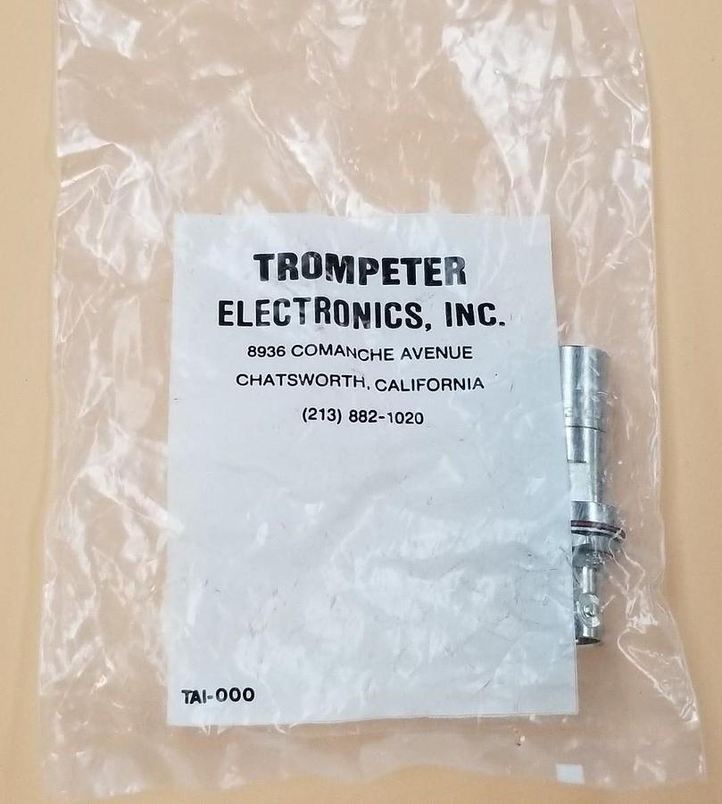 Used NEW IN BAG TROMPETER ELECTRONICS TEI-14949-3005-0404-1-150 COAXIAL CONNECTOR