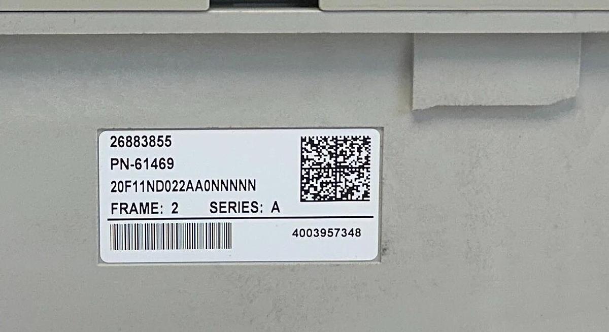 Used ALLEN BRADLEY 20F11ND022AA0NNNNN /A PowerFlex 753 AC DRIVE 11kW/15HP 480V USNP