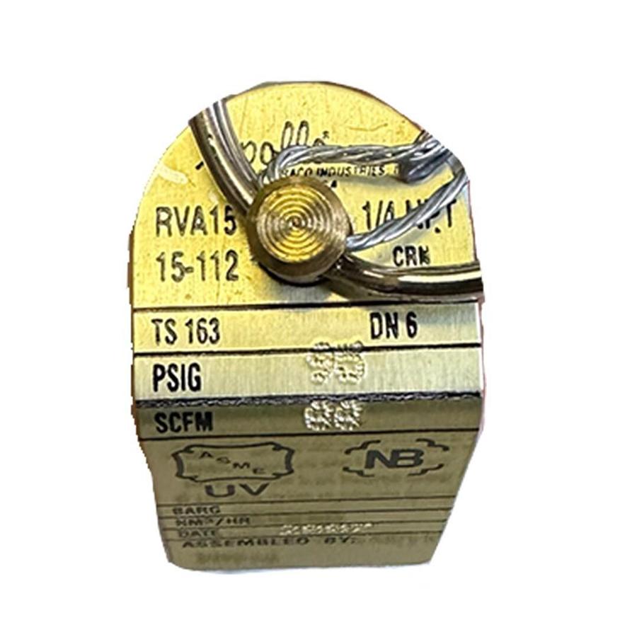 Used NEW APOLLO VALVES RVA15 15-112 / RVA1515112 AIR RELIEF VALVE 1/4''NPT 95PSIG