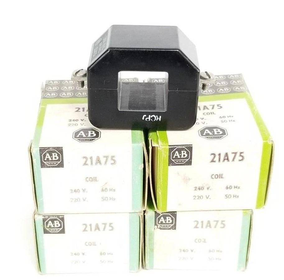Used LOT OF 4 NIB ALLEN BRADLEY 21A75 COILS 240V 60HZ, 220V 50HZ