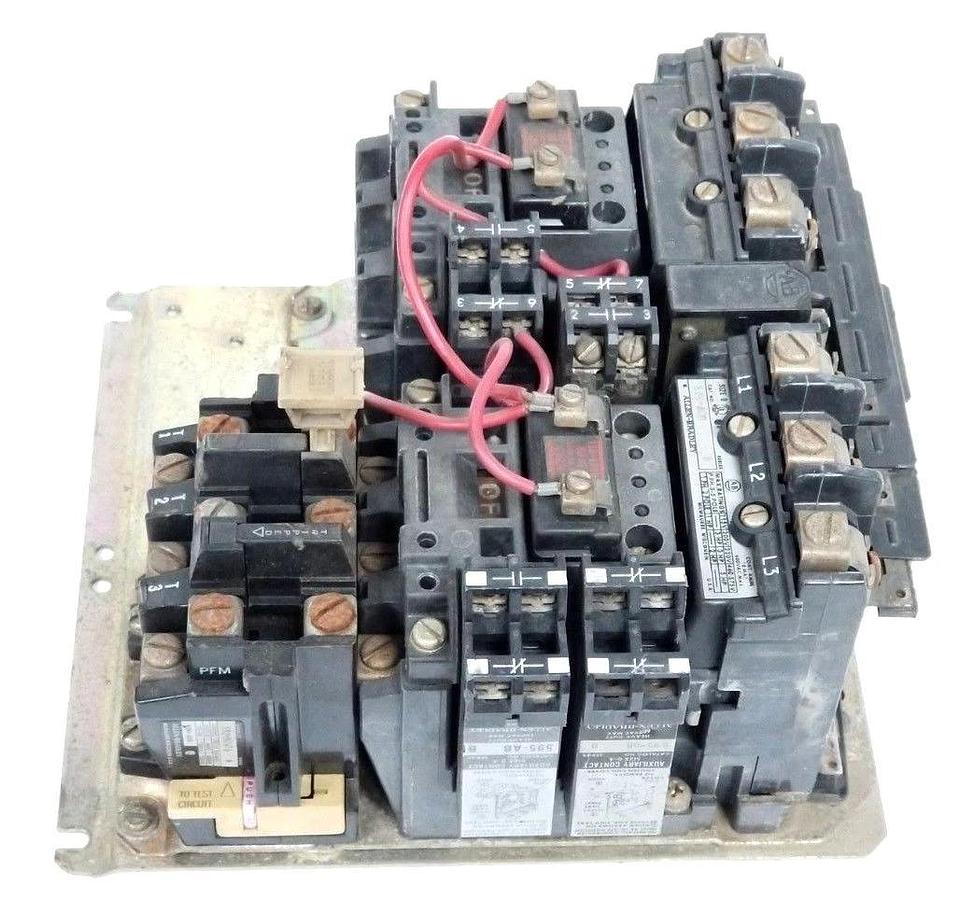 Used ALLEN BRADLEY 505-AOD REVERSING STARTER SER. B W/ (2) CB236 COILS , 592-BOW16