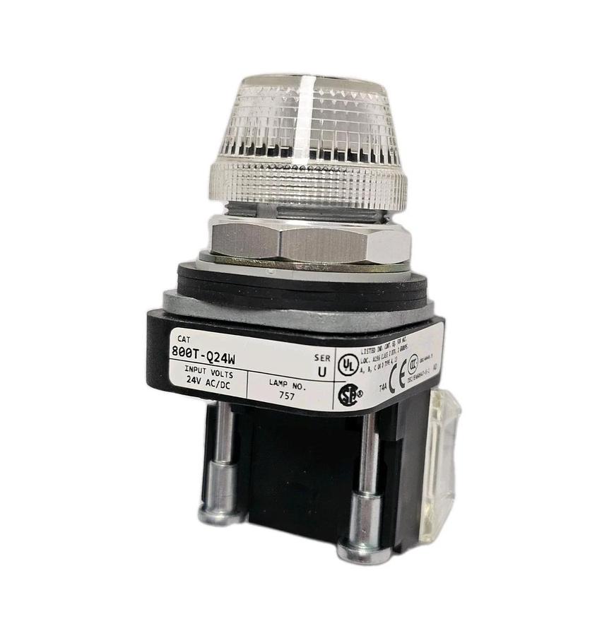NEW ALLEN BRADLEY 800T-Q24W PILOT LIGHT 800TQ24W WHITE SER. U