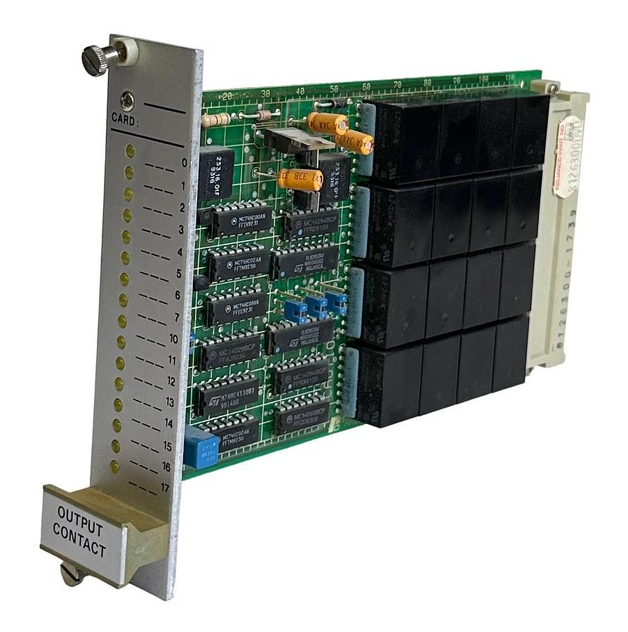 Used RELIANCE ELECTRIC 812.63.00 / 812.63.00DVU CONTACT RELAY OUTPUT MODULE 16-OUT
