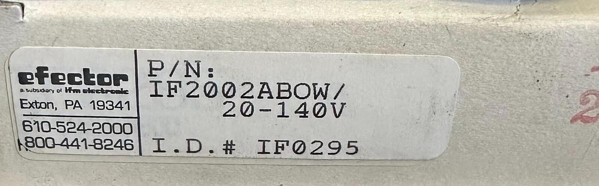 Used NEW IFM EFECTOR IF2002ABOW / 20-140V INDUCTIVE SENSOR 2mm IF0295