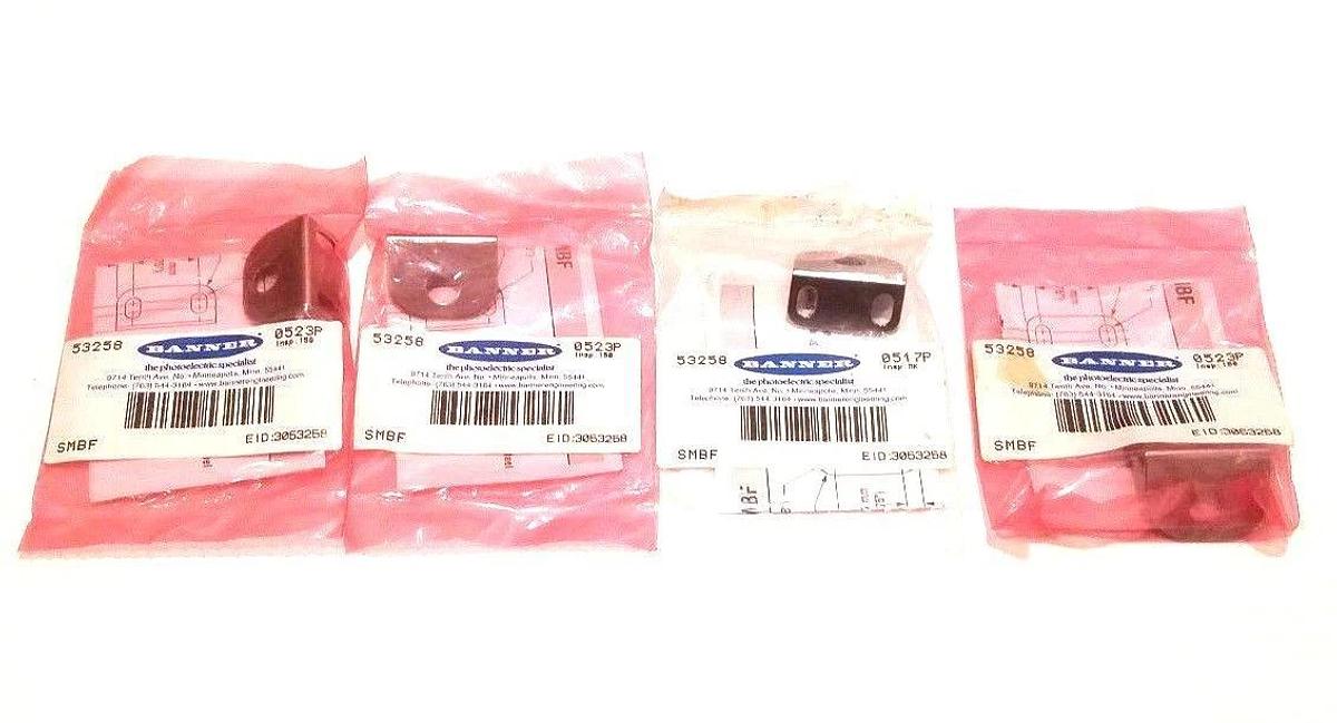 Used LOT OF 4 NEW BANNER 53258 SMBF MOUNTING BRACKETS