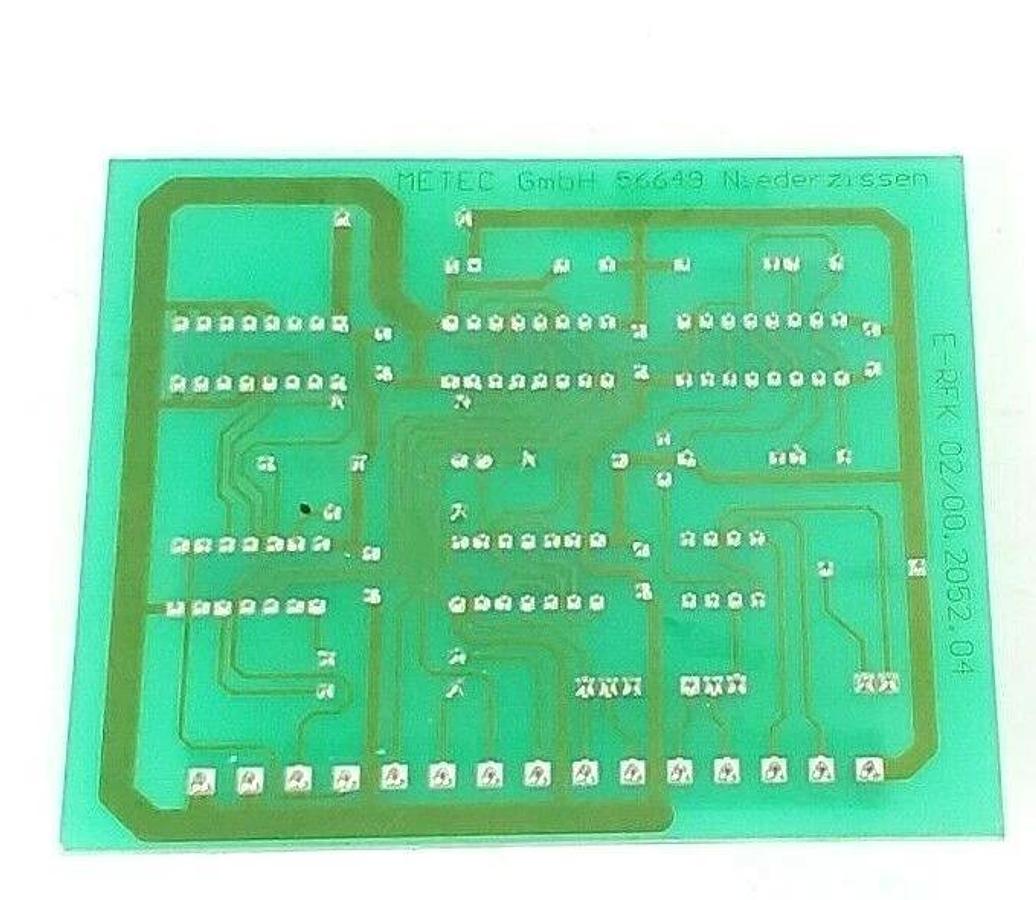 Used METEC GmbH 56649 CIRCUIT BOARD E-RFK 02/00.2052.04