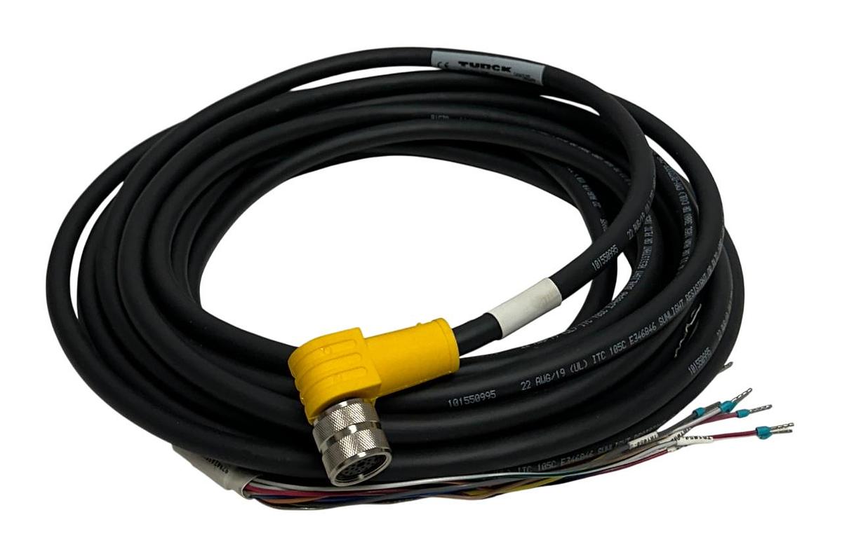 Used TURCK BKWM 19-995-7.4 / U-53004 VERSAFAST CORDSET SINGLE-ENDED FEMALE NSNP