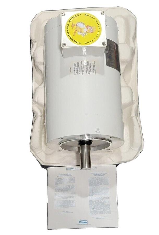 Used NEW LEESON 120761.00 ELECTRIC MOTOR 1.5HP C145T17VC1F 60Hz 3PHASE 12076100