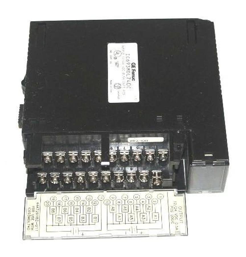 Used GE FANUC IC693MDL740C OUTPUT MODULE 12-24 VDC, 0.5 A, 16 PT