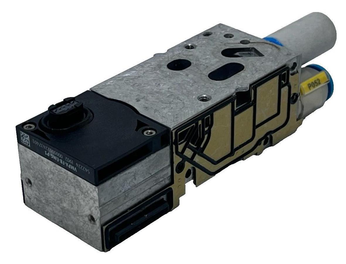 Used Festo MPA Valve Assembly: VMPA-FB-AP-P1 Sub-base & VMPA-FB-EMG-P1 Module