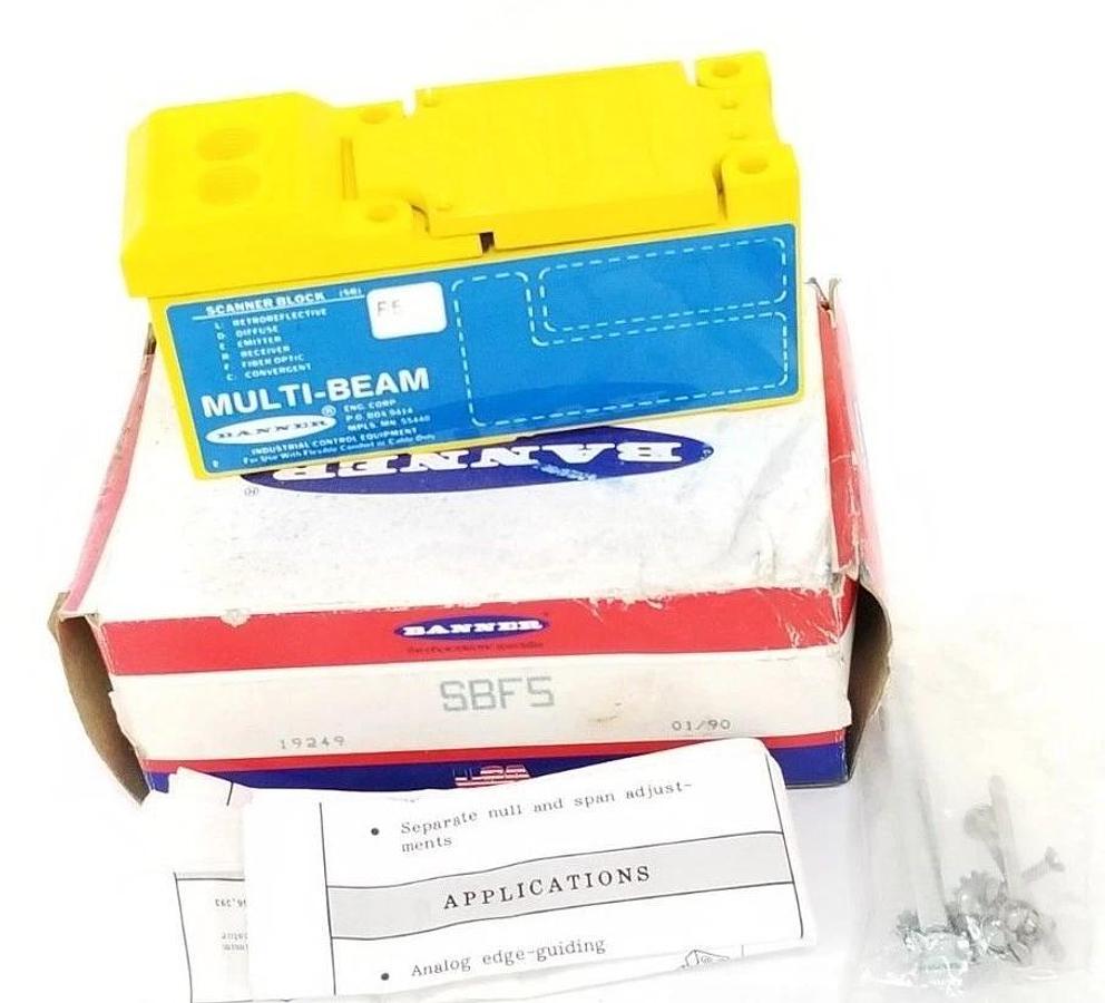 Used NIB BANNER SBF5 MULTI-BEAM SCANNER BLOCK 19249