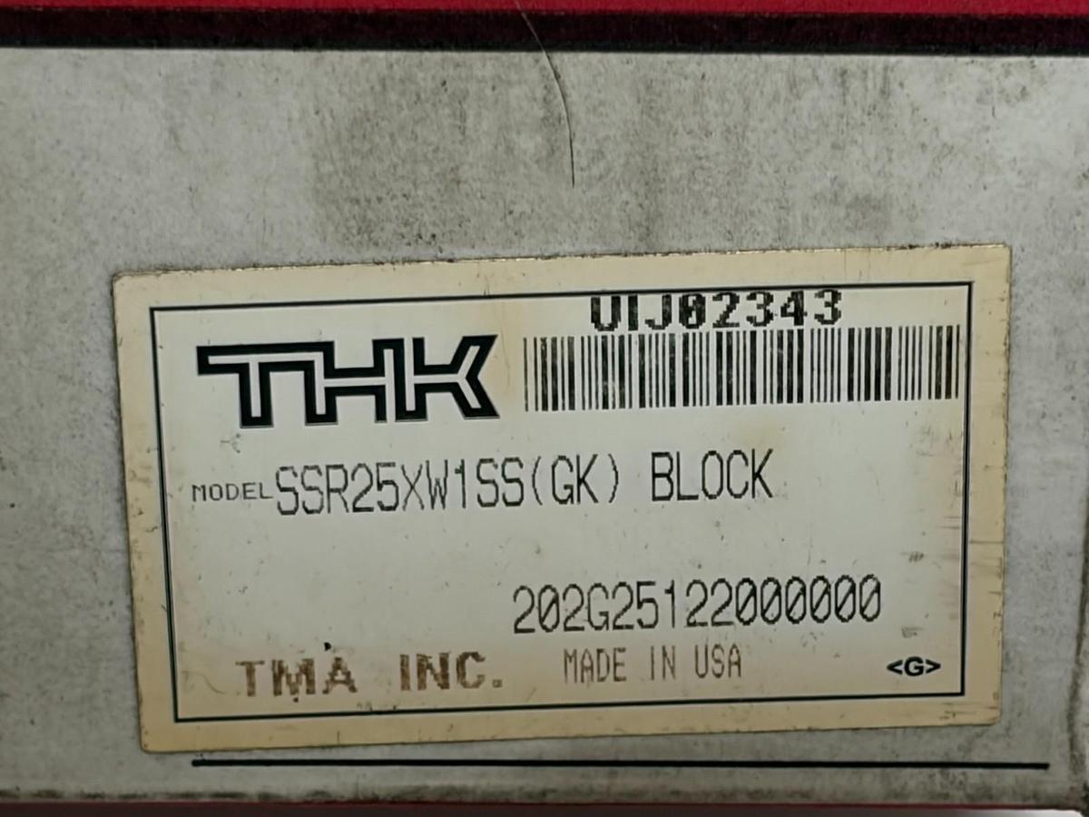 Used THK SSR25XW1SS(GK) BLOCK Linear Motion Guide Bearing Carriage Slide New