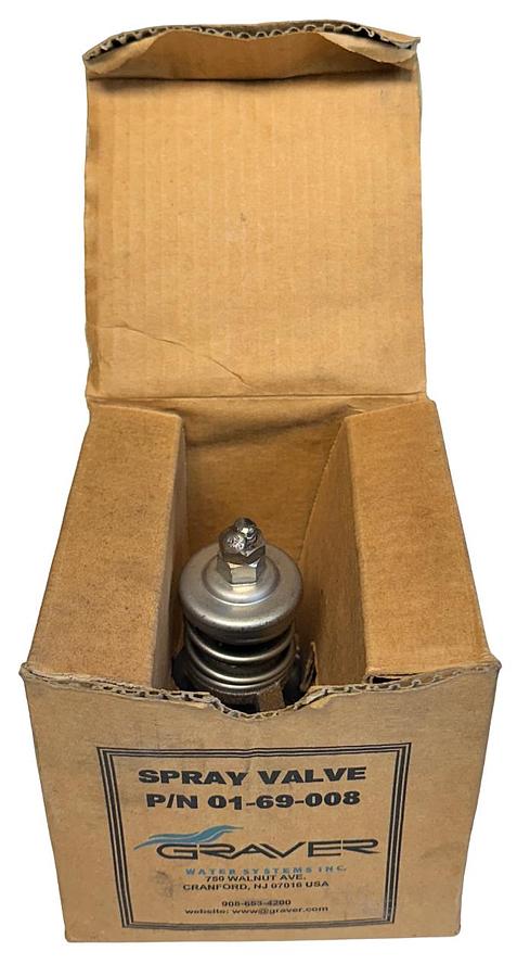 Used GRAVER WATER SYSTEMS 01-69-008 / 0169008 SPRAY VALVE FOR DEAERATOR NSMP