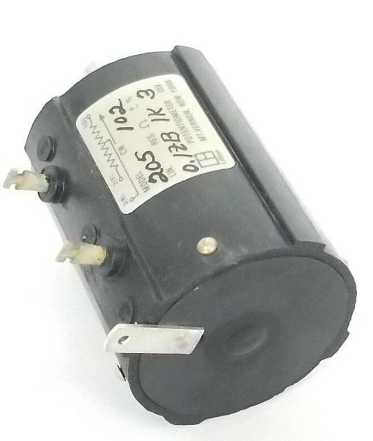 Used NIB LITTON INDUSTRIES 205-102 POTENTIOMETER 0.12B-1K-3