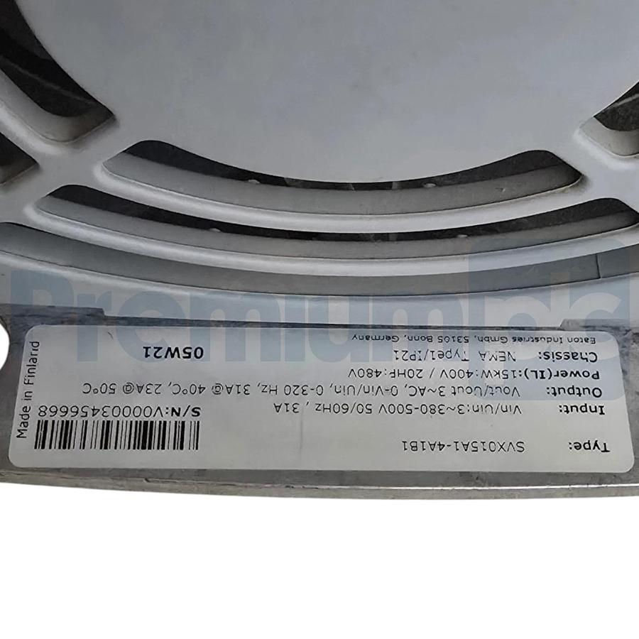Used Eaton SVX015A1-4A1B1 SVX9000 VFD Drive 15HP/20HP 3Ph 400/480V W/Brake Chopper