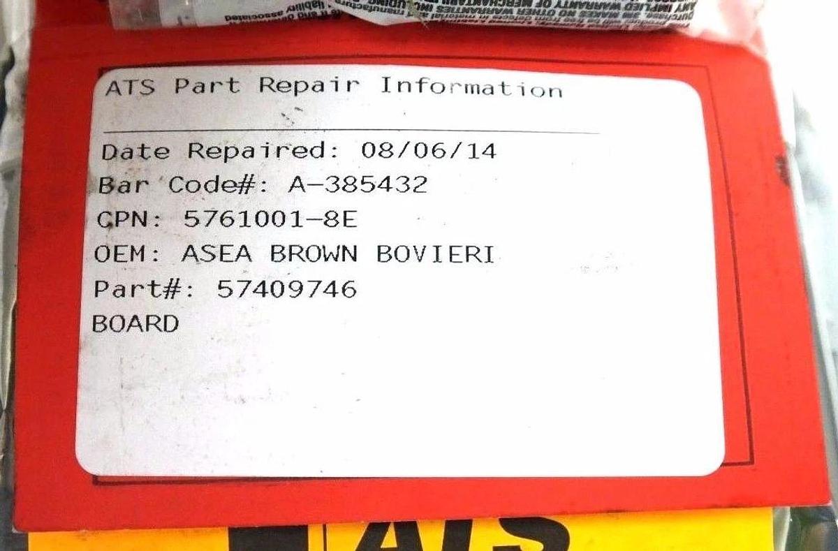 Refurbished REPAIRED ABB 57409746 SGCP-1000 PULSE AMPLIFIER BOARD SGCP1000