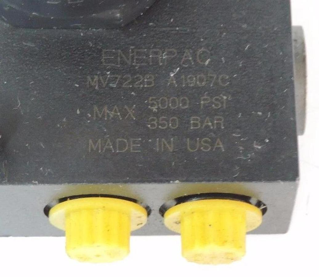 Used ENERPAC MV722B PILOT OPERATING CHECK VALVE W/ ACL22A ACCUMULATOR