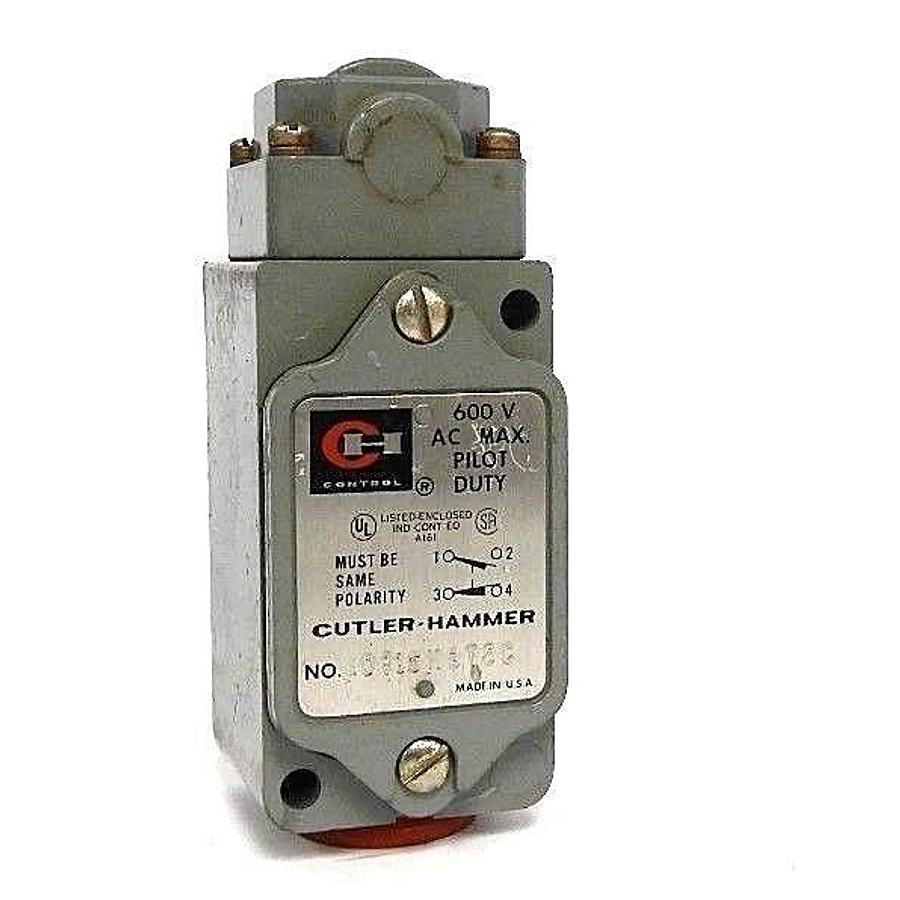 Used CUTLER-HAMMER 10316H872C LIMIT SWITCH 600V AC MAX.