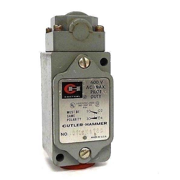 Used CUTLER-HAMMER 10316H872C LIMIT SWITCH 600V AC MAX.