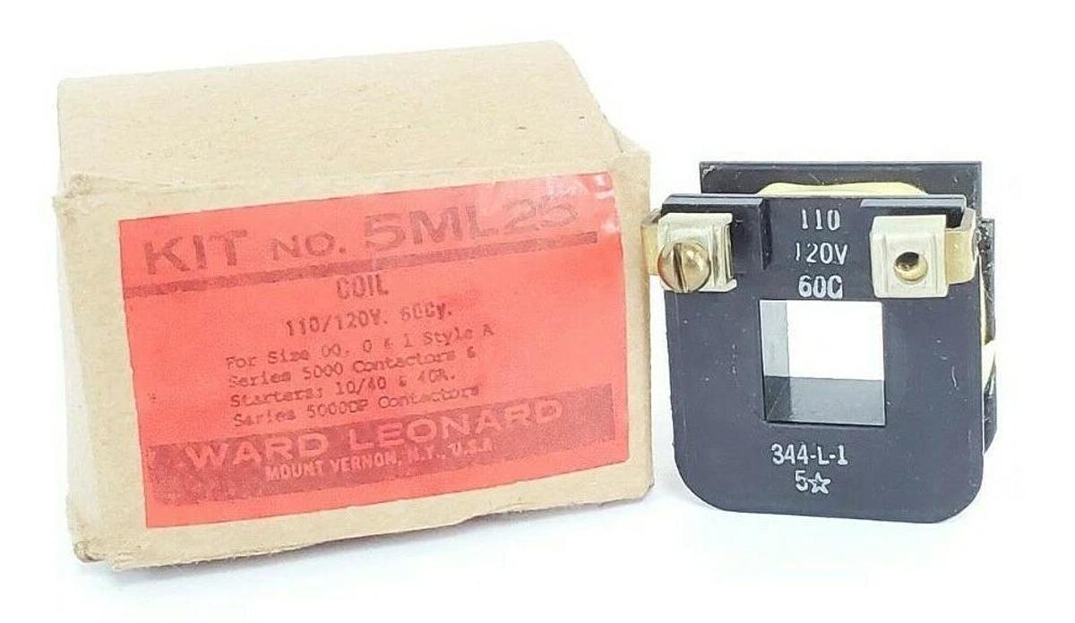 Used NIB WARD WARD LEONARD 5ML25 COIL 110/120V 60CY