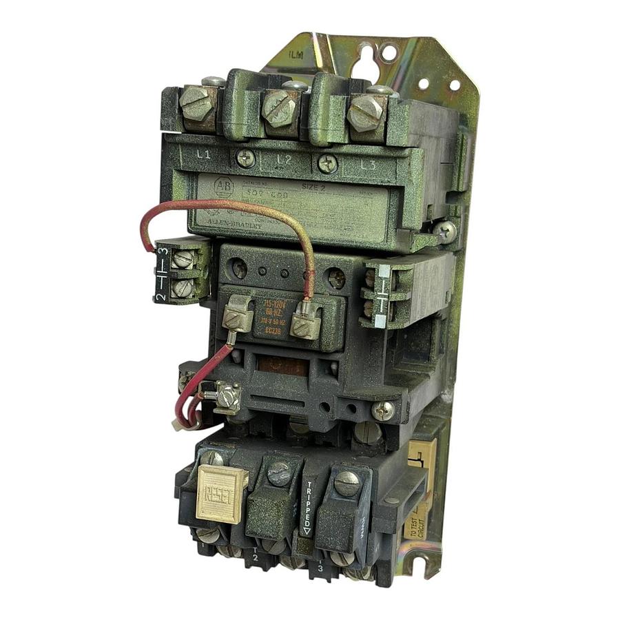 Used Allen-Bradley 509-BOD Size 2 Magnetic Motor Starter 120V Coil 45A 3-Pole