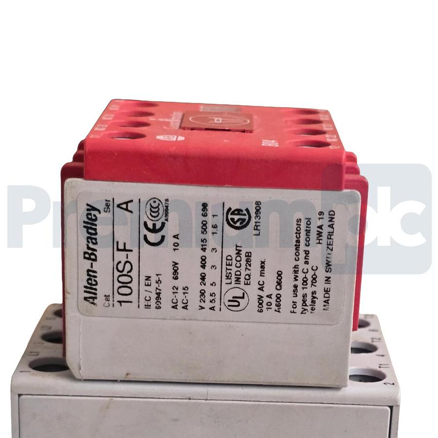 Used Allen-Bradley 100S-C30ZJ14C /C Guardmaster Safety Contactor 3-Pole 24VDC USPI