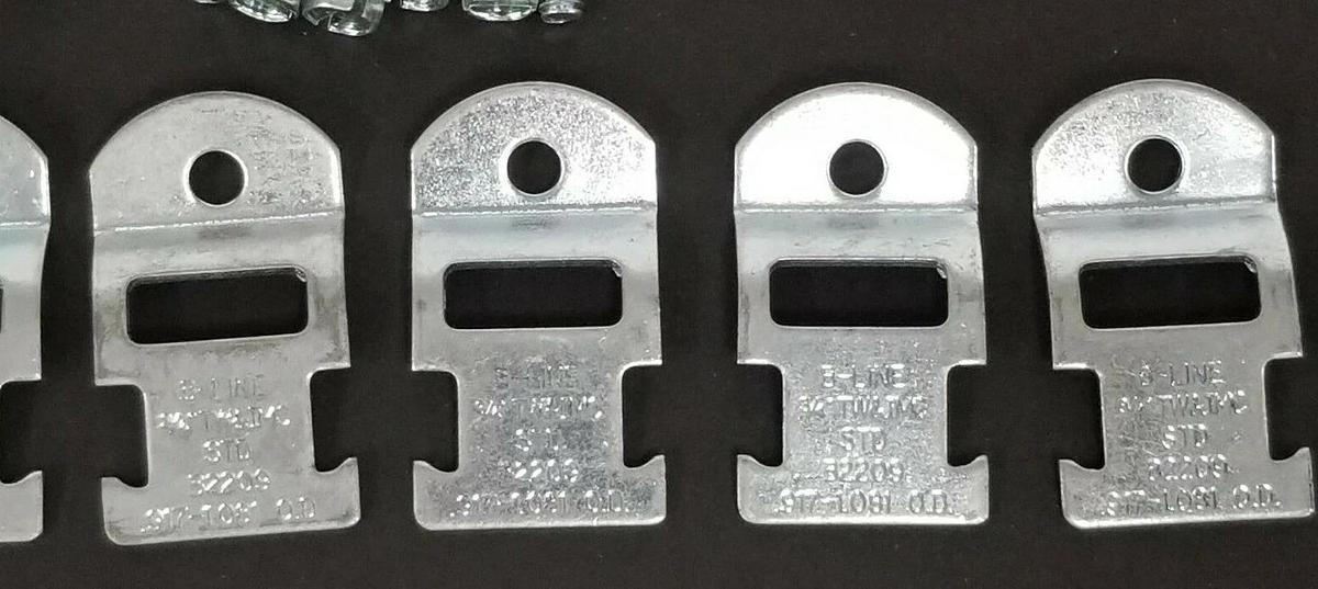 LOT OF 9 NEW COOPER B-LINE B2209 CONDUIT STRAP CLAMPS 3/4'' TW&IMC .917-1.081 OD