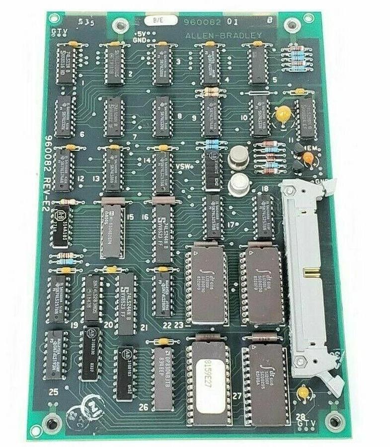 Used ALLEN BRADLEY 960082 REV-E2 CIRCUIT BOARD 960082-9002E