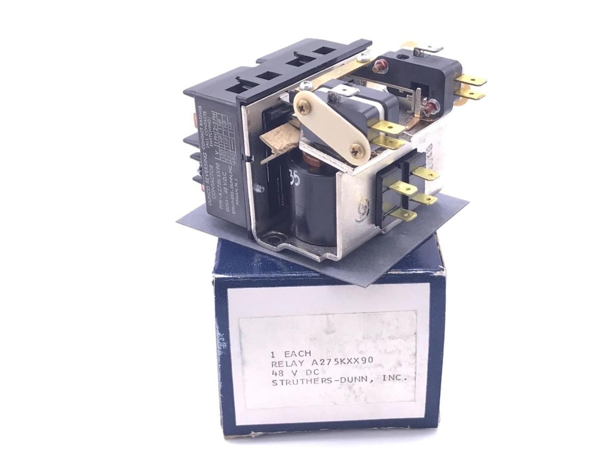 Used NIB DUNCO A275KXX90 REVERSING CONTACTOR, 48VDC COILS