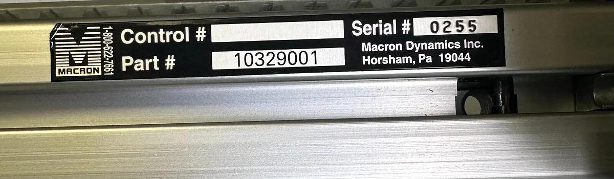 NEW MACRON DYNAMICS 10329001 LINEAR SLIDE ASSEMBLY W/ 53.000003 SPEED REDUCER