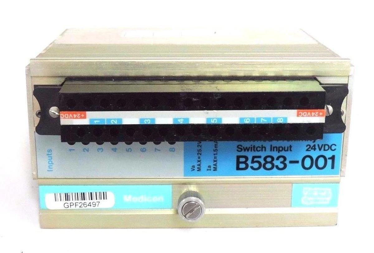 Used GOULD MODICON AS-B583-001 LATCHED PROXIMITY MODULE 25.2VDC, 1.5MA, ASB583001