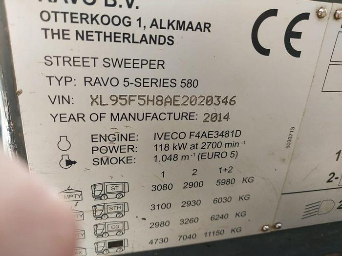 Gebruikt 2014 Ravo 580 STH