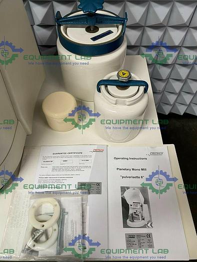 Used Fritsch Pulverisette 6 Planetary Mono Mill Mixer w/ Accessories 120/240V