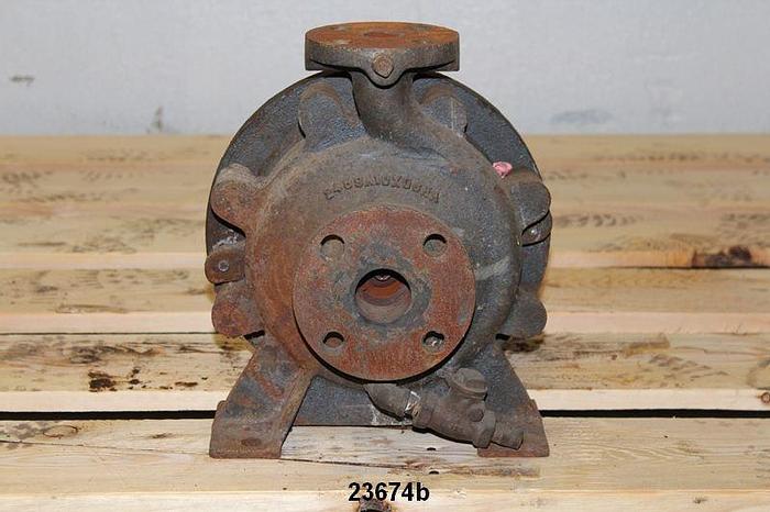 Used Ingersoll Rand H-HC Pump, 1.5X1X6Hc, Ductile Iron Casing, Stainless Steel Impeller, Ductile Stuffing Box #23674